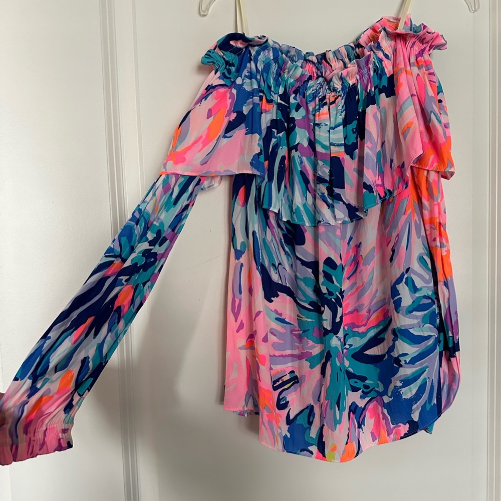Lilly Pulitzer Off the Shoulder Top